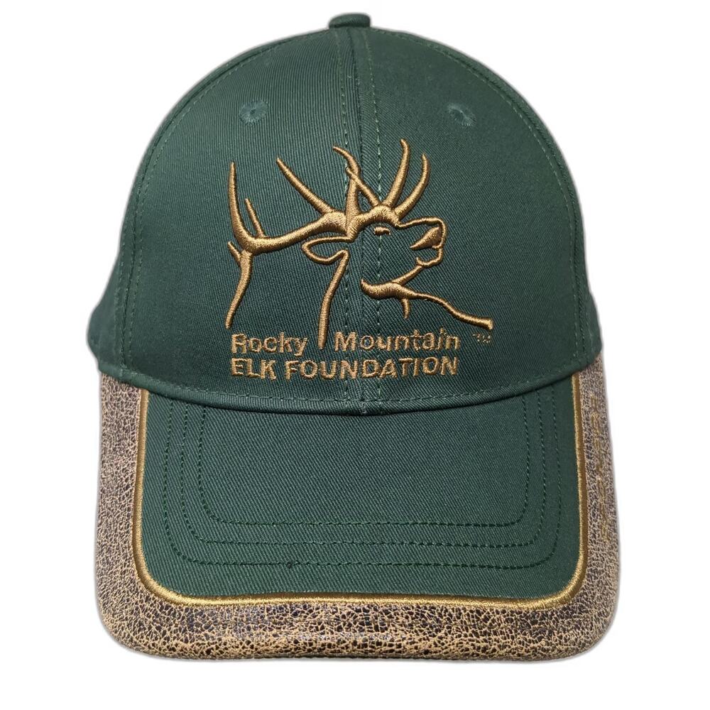 Rocky Mountain Elk Foundation Green One Size Baseball Cap Sponsor Hat Strapback